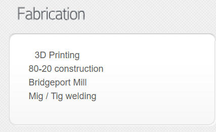 Fabrication Fabrication